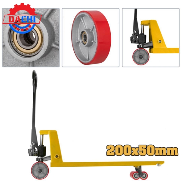 Bánh xe nâng tay PU 200x50mm