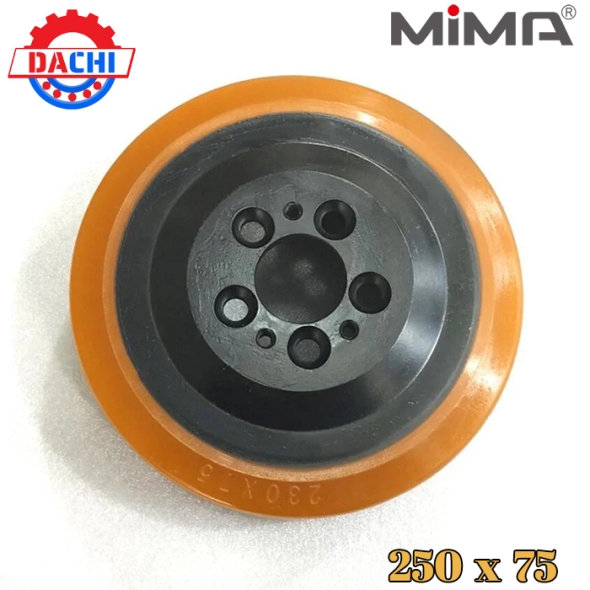 Bánh xe PU 250 x 75mm cho dòng xe nâng MIMA