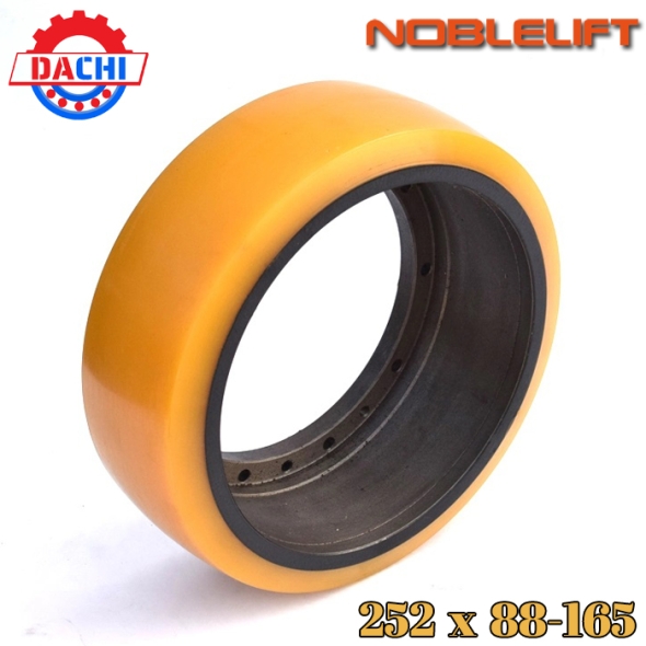 Bánh xe PU 252 x 88-165mm cho xe nâng Noblelift