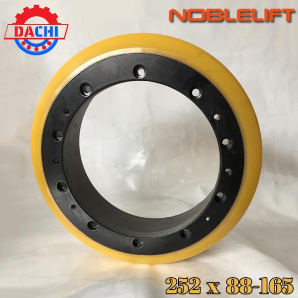 Bánh xe PU 252 x 88-165mm cho xe nâng Noblelift
