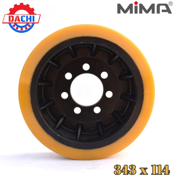 Bánh xe PU 343 x 114MM của xe nâng điện MIMA