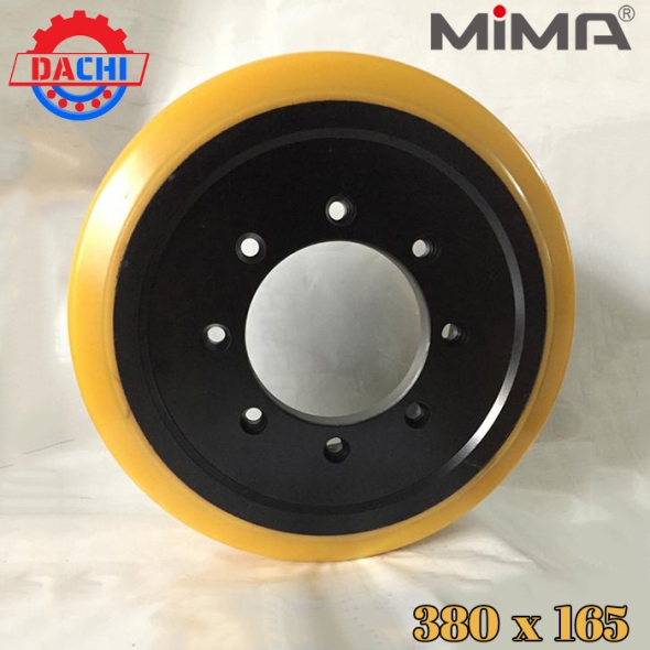 Bánh xe PU 380 x 165mm cho Xe Nâng Điện MIMA
