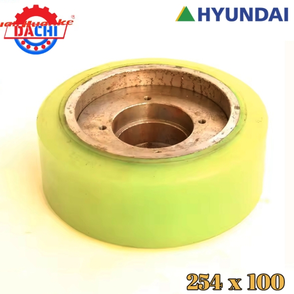 Bánh Xe PU Cho Xe Nâng Điện HYUNDAI 254 X 100mm