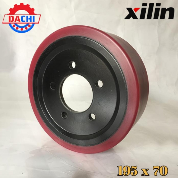 Bánh Xe PU dùng cho Xe Nâng Xilin 195 X 70mm