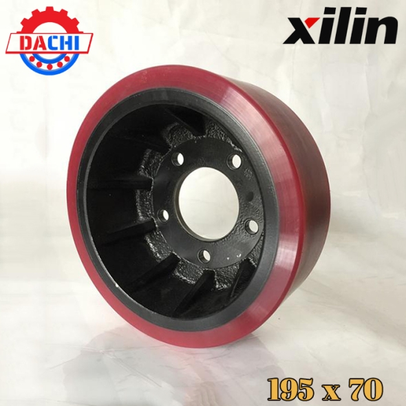 Bánh Xe PU dùng cho Xe Nâng Xilin 195 X 70mm