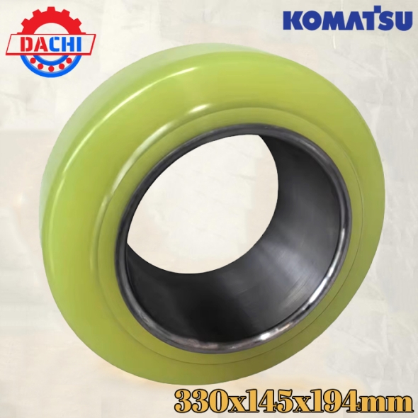 Phụ kiện xe nâng KOMATSU Bánh lái PU 330x145x194mm