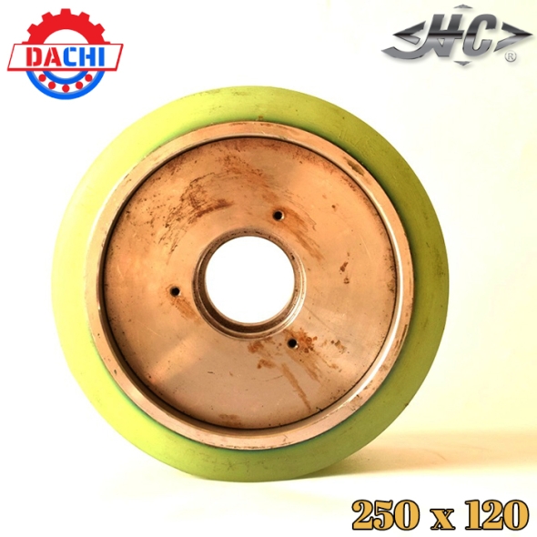 Phụ tùng bánh xe nâng điện PU Hangcha 250 x 120mm