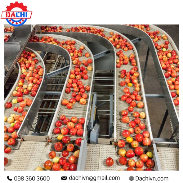 Trục con lăn băng tải  cho ngành thực phẩm